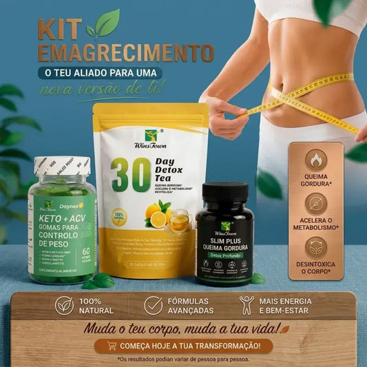 Kit Emagrecimento & Vitalidade — Solução Completa 3 em 1